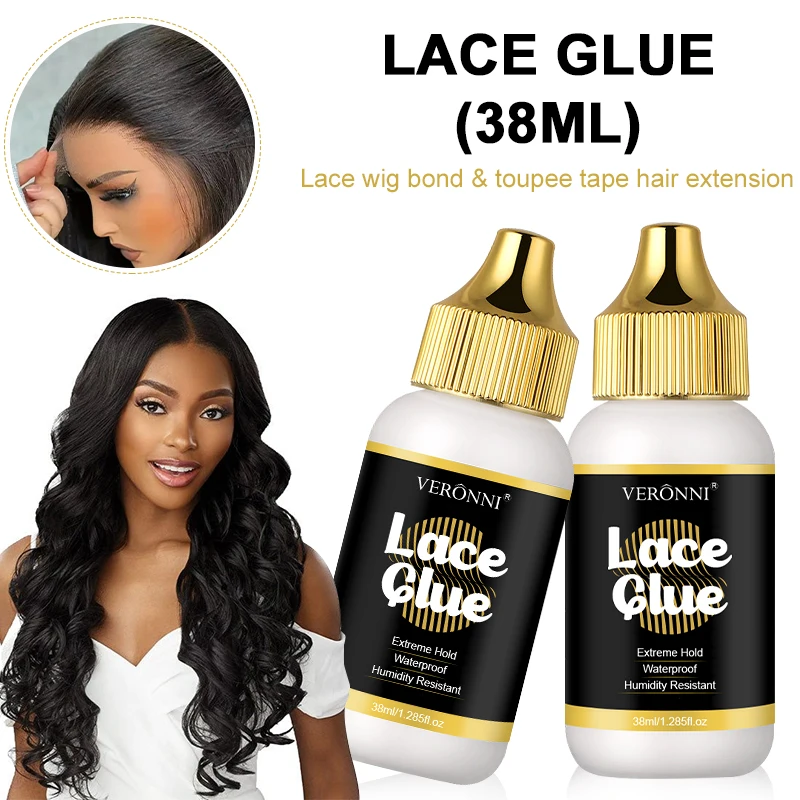 

Клей для кружевных париков 38 мл, клей для установки париков, портативный клей для укладки накладных волос, средство по уходу за париками