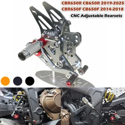 Motorcycle CNC Adjustable Rear Set Rearsets Footrest Foot Rest For HONDA CB650F CBR650F CB650R CBR650R