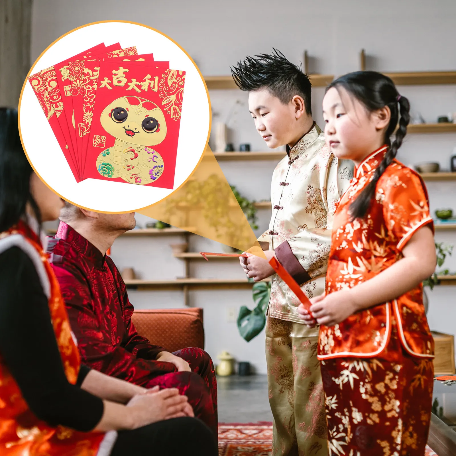 

36Pcs Traditional Red Packets Chinese New Year Red Envelopes Decorative Money Bags for Wedding Birthday Spring Festival Gifts