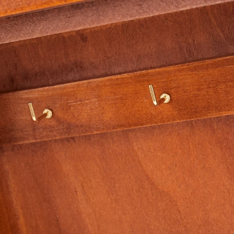 ABXF-خمر النمط الأوروبي خزانة مفتاح خشبية صندوق حامل المفاتيح مع خطافات تعليق