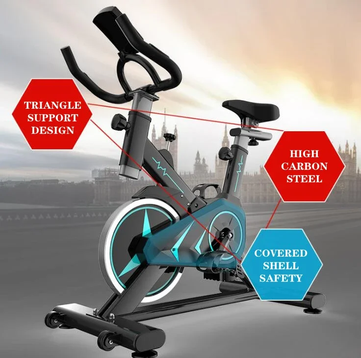 New Spinning Bike Home Fitness Equipment Ultra-quiet Exercise Indoor Sports Bike Gym Bicycle Exercise Bike