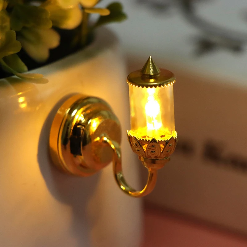 

[JUST]1:12 Dollhouse Miniature Wall Lamp LED Lamp Desk Lamp CeilingLamp Doll Decor Toy