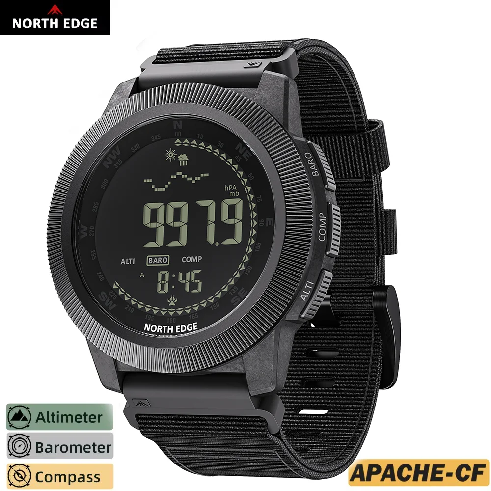 Altimeter Compass Watch - NORTH EDGE APACHE-CF – мужские цифровые