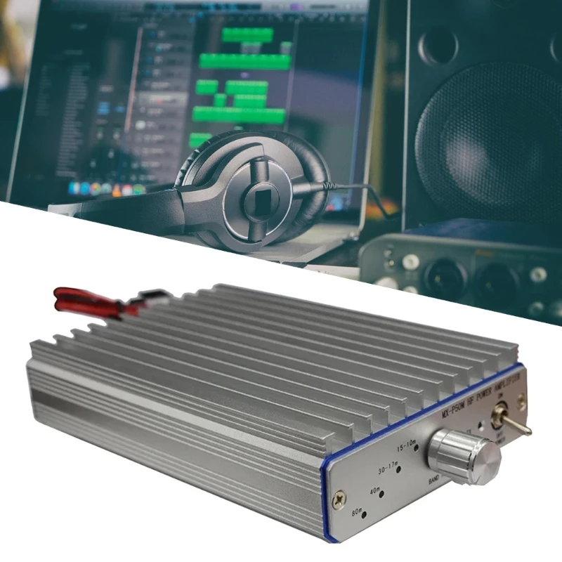MX-P50M Shortwave Radio Amplifier 45W عرض LED لـ FT817 IC703