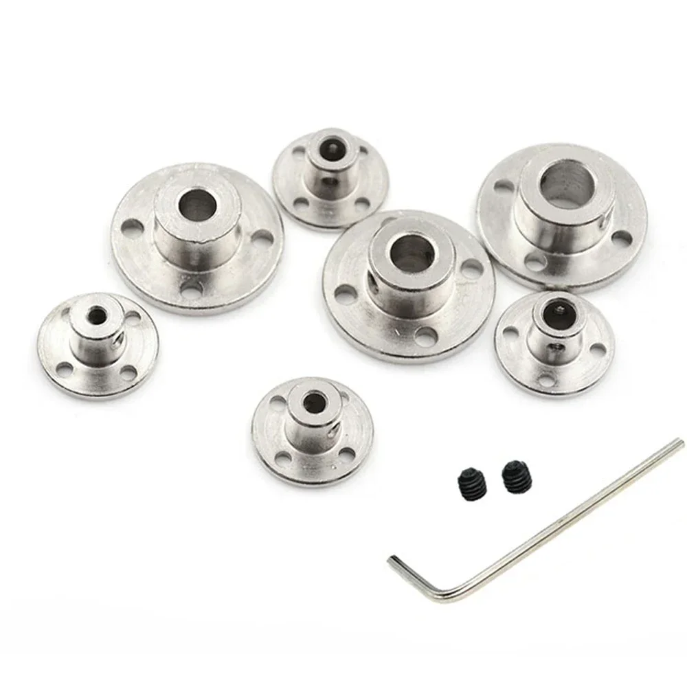 Acoplamiento de brida rígida, acoplador de eje de guía de Motor, Conector de soporte de Motor, 3mm, 3,17mm, 4mm, 5mm, 6mm, 6,35mm, 7mm, 8mm, 10mm, 11mm, 12mm