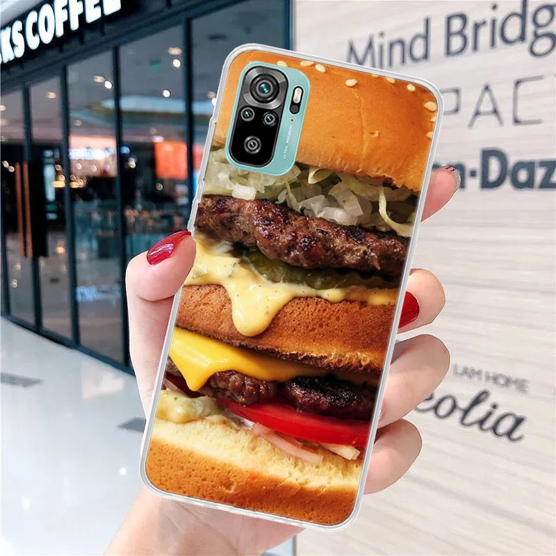 Food Fries Beer Cheese Sushi Cookie Soft Phone Case for Xiaomi Redmi 12 12C 9 9A 9C 9T 10 10A 10C 8 8A 7 7A 6 6A K70 K60 Pro K40