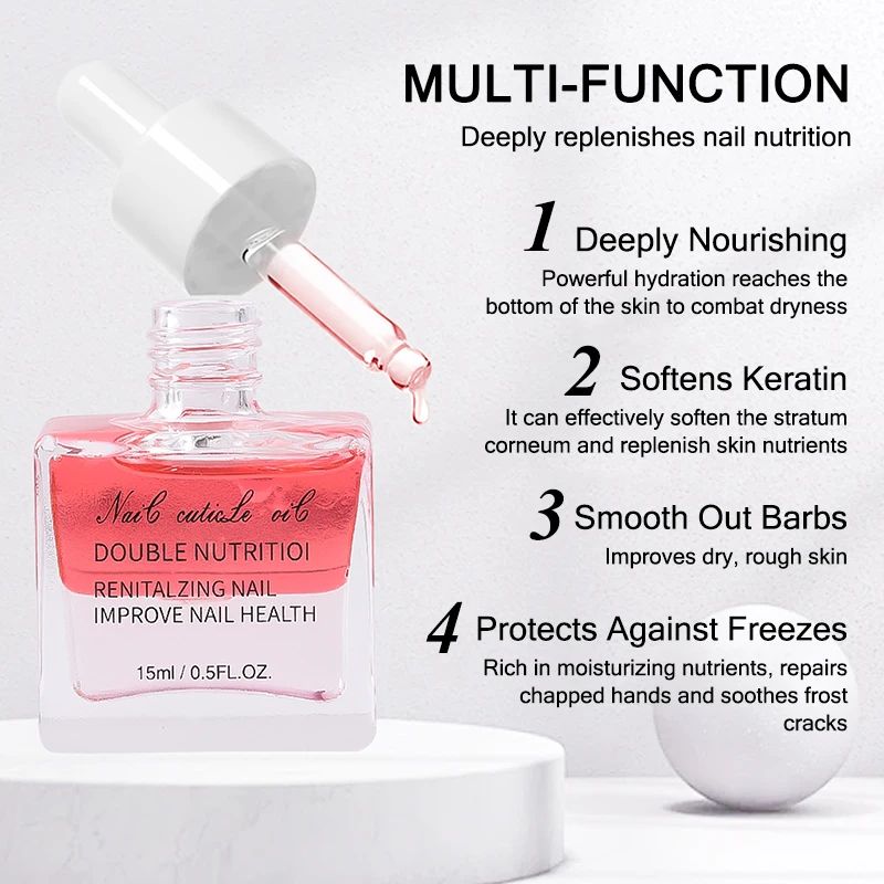 15 ml/ขวด Softening Keratin เล็บน้ํามัน Cuticle Remover สําหรับเจล Cuticles นุ่มกําจัด Exfoliant สําหรับเล็บเล็บ