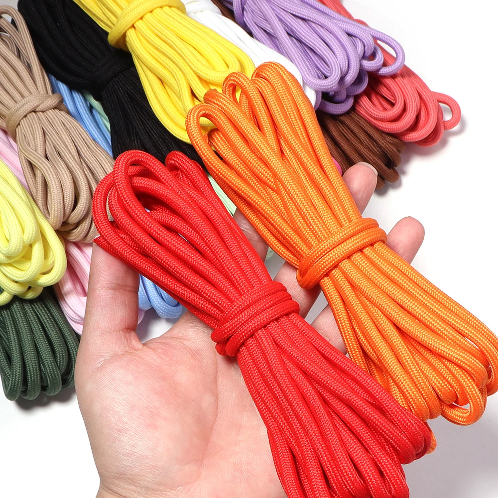 5 Yards 5 mm buntes Polyester-Geflechtseil, handgefertigte Kordel für DIY-Schlüsselanhänger, Handy-Hängeseil, Taschen, Dekoration, Zubehör – Detail 7