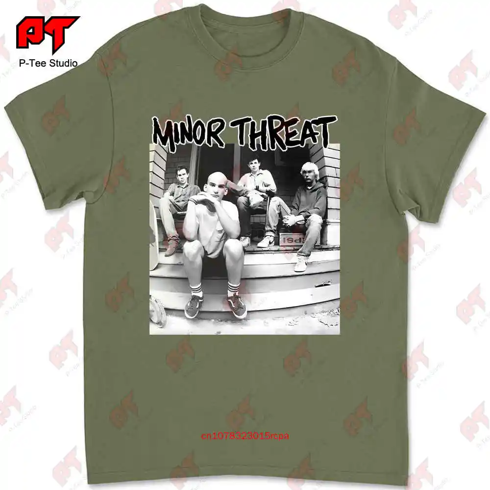スペシャル 90s MINOR THREAT プロモ Tシャツ L Vintage 90S Minor Threat T Shirt Xl Fugazi Hardcore Punk Black