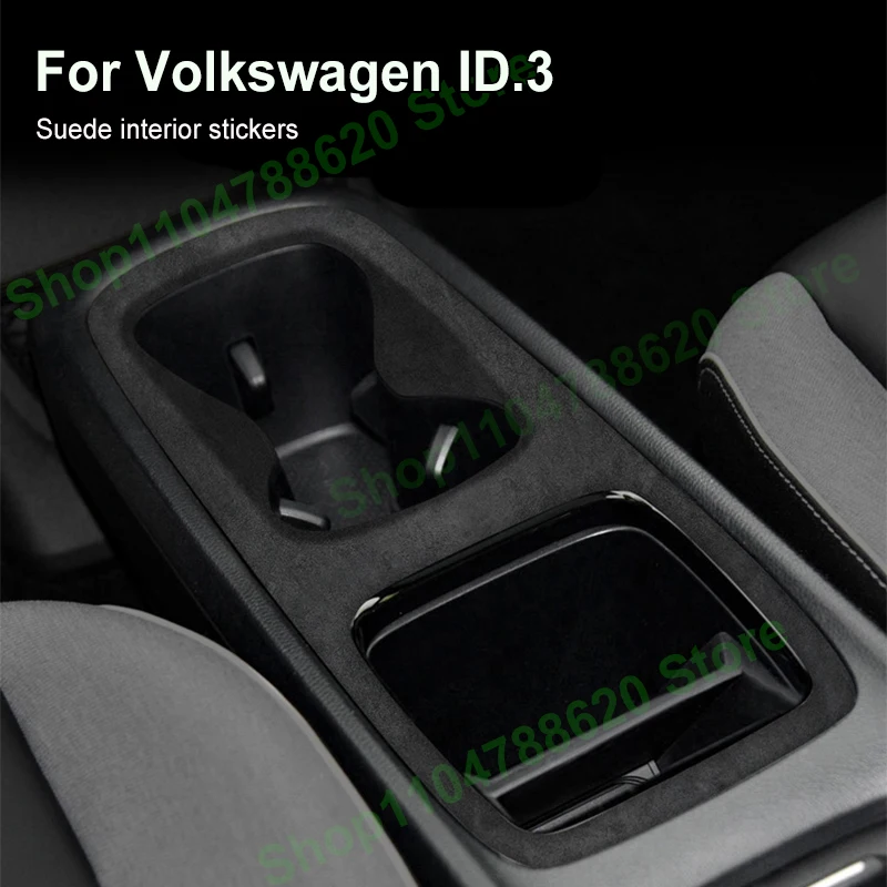

Central Control Gear Sticker for Volkswagen ID3 Car Decoration Soft Suede Window lift Decorative Protective Film Accessories