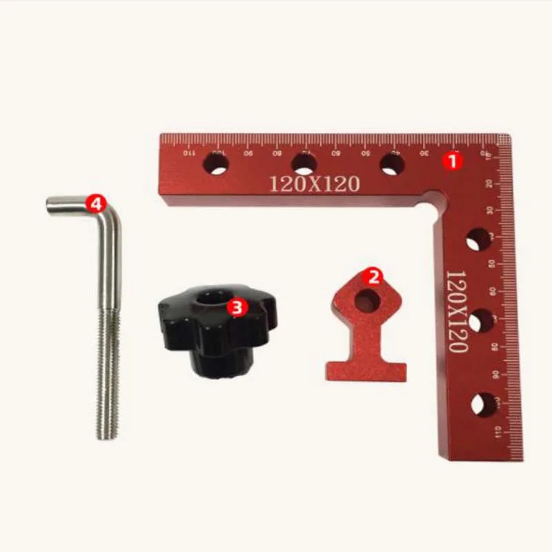 90 degree positioning block woodworking right angle ruler jigsaw fixed photo frame fixture aluminum alloy right angle fixing cli