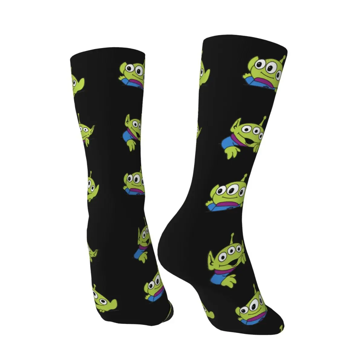 Toys Storys Calcetines alienígenas Medias divertidas Calcetines antideslizantes de otoño para hombres Calcetines medianos de diseño suave para exteriores