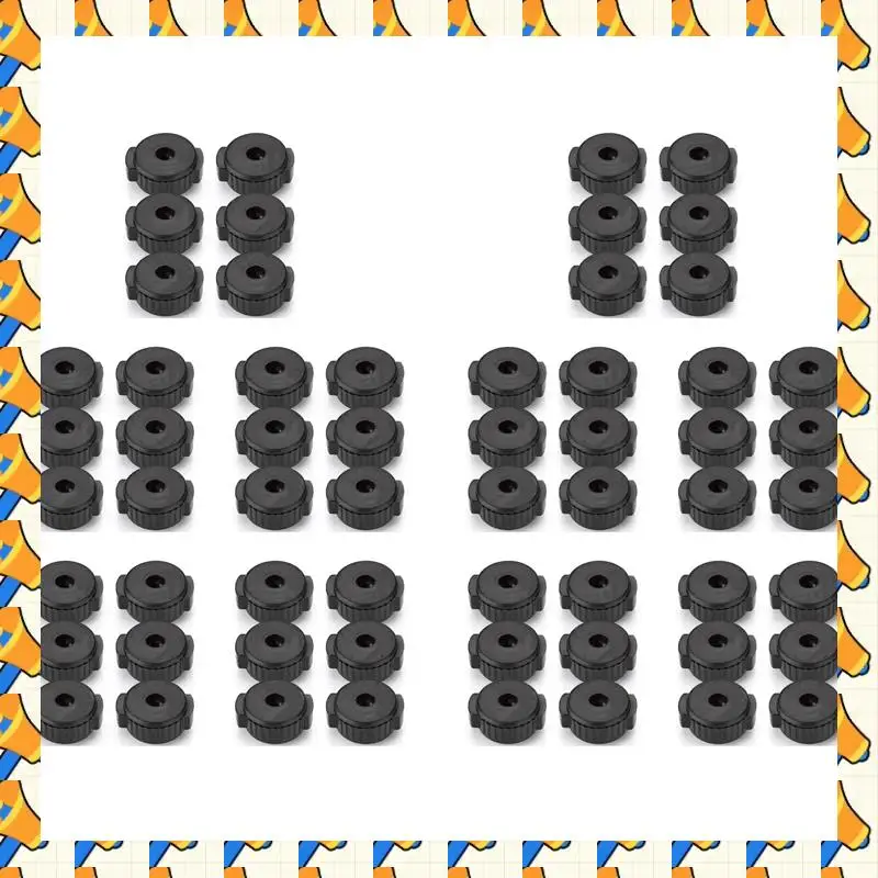 

ABYB 60 PCS Plastic Cymbal Nuts,Quick-Set Cymbal Nut For Percussion Drum Kit,Percussion Replacement Parts