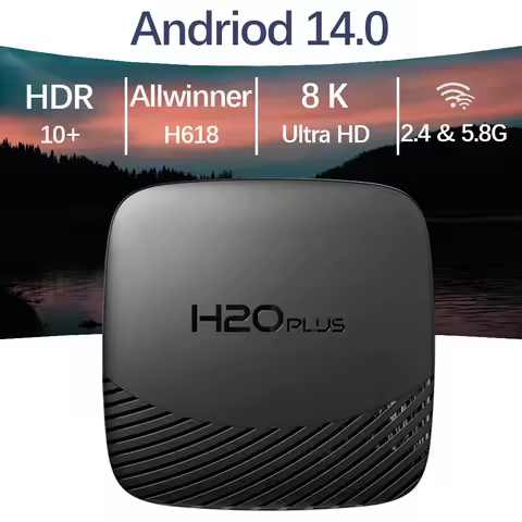 HONGTOP NEW Smart Android TV Box Android 14.0 16GB 64GB 2.4&amp;5G WIFI 8K Media Player Android Very Fast 1080P Set Top Box