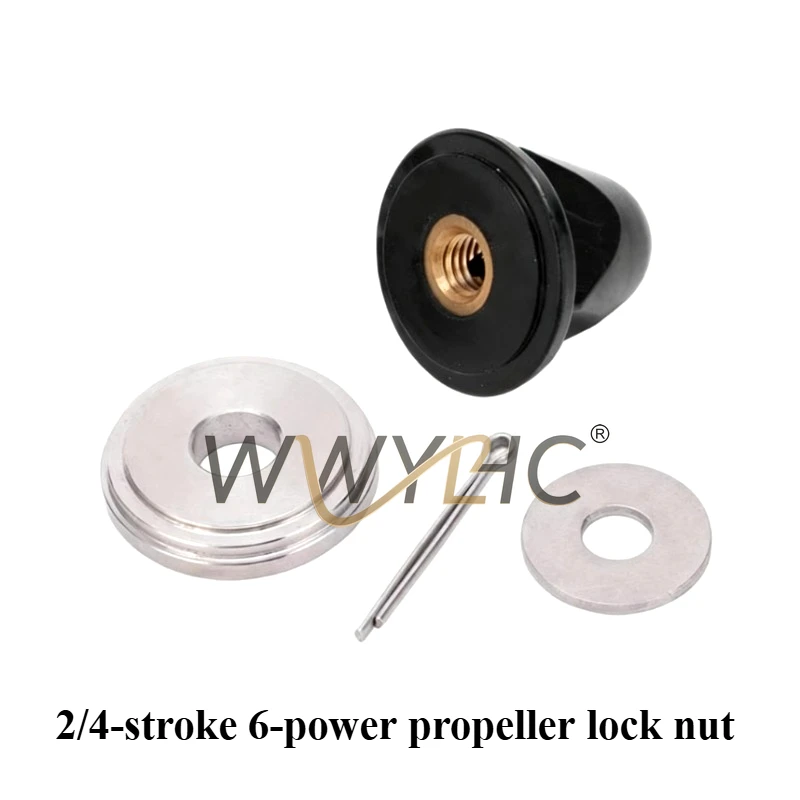 Suitable for  Yum Hangkai 2/4 Stroke 5/6/8/15/20/30/40 Hp Outboard Propeller Nut for Sea