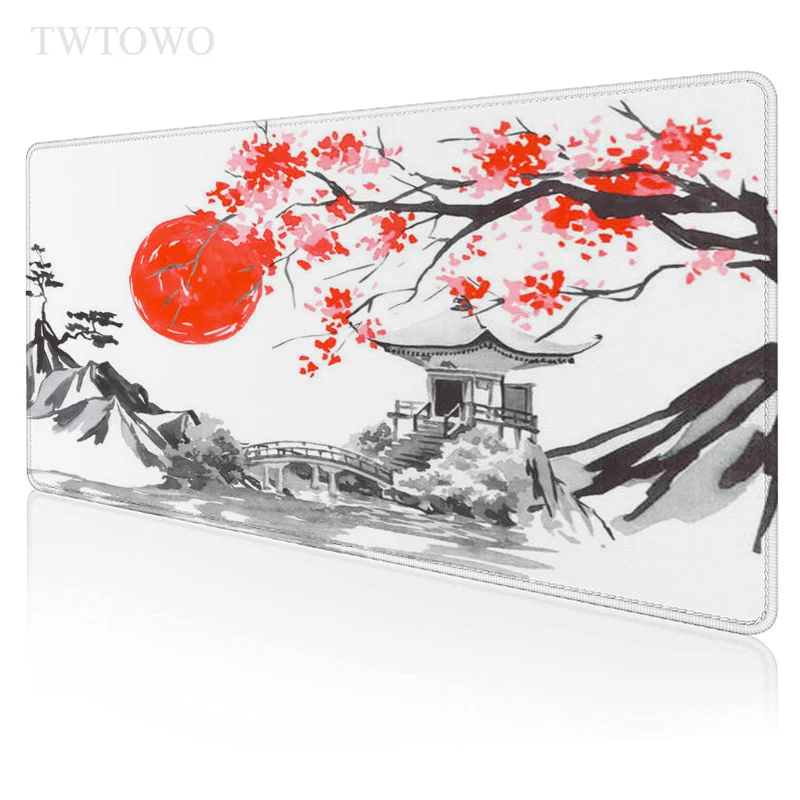 

Japanese Cherry Blossoms Sakura Mouse Pad Gaming XL Large New Home Mousepad XXL keyboard pad Natural Rubber Mice Pad Mouse Mat