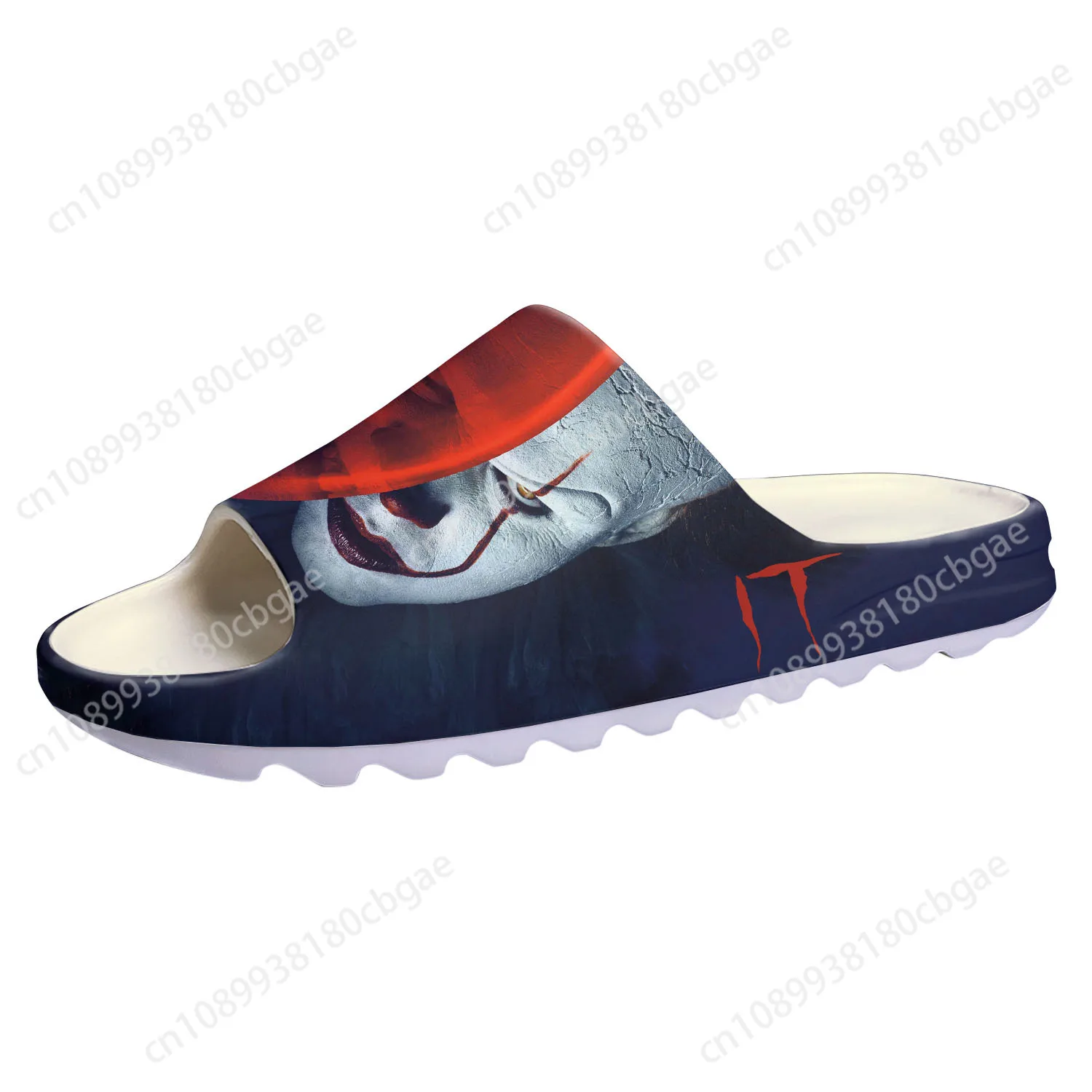 Pennywise the Dancing Clown Slipper, It Movie, Soft Sole, Home Tamancos, Customized Step On Water Shoes, Sandálias para Homens e Mulheres Adolescentes