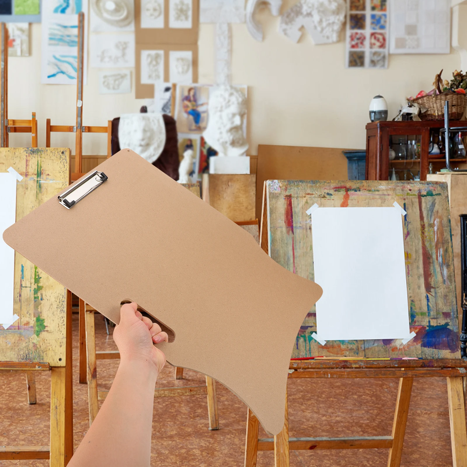 

Portable Drawing Board Outdoor Painting Multifunctional Sketchpad Lightweight Artists Handheld Clip Art Classes Studios
