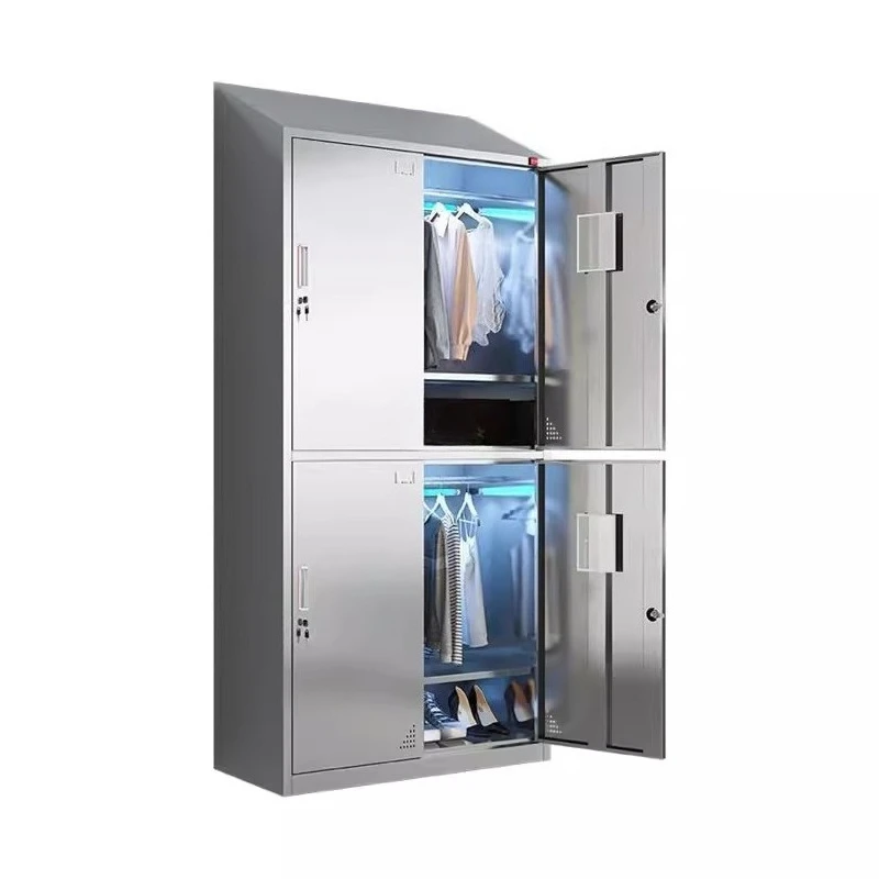 Stainless steel locker, employee locker, locker workshop 304 laboratory cabinet, multi-grid coat cabinet