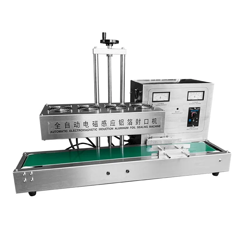 Induction aluminum foil sealing machine Plastic glass medicine bottle Continuous aluminum foil gasket sealing machine