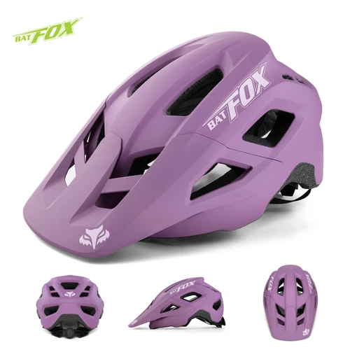 Imagen 2 del producto BATFOX-casco de bicicleta ligero, gorro de seguridad, protección, forro cómodo, cascos de bicicleta MTB, mujeres y hombres, casco de ciclismo casao