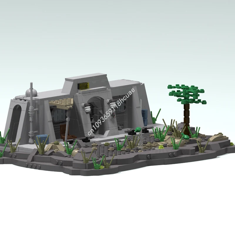 787 قطعة MOC Mando and Grogu في كابينةهم على Navarro Star Battle اللبنات عيد الميلاد أفضل أفكار هدية عيد ميلاد للهدايا
