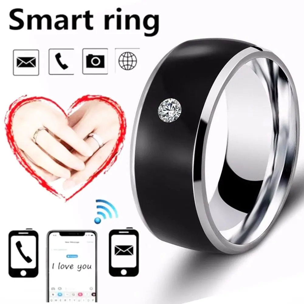 Nfc Slimme Vingerring Intelligente Slijtage Verbinden Android Telefoonapparatuur Ringen Mode