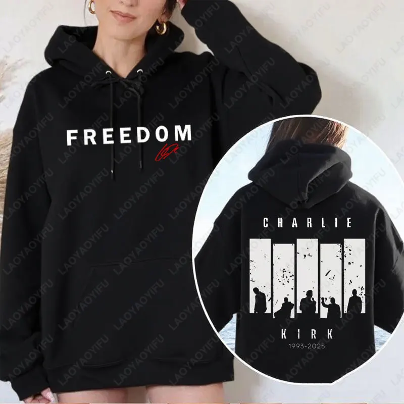 Felpa con cappuccio a maniche lunghe Charlie Kirk Una camicia True Patriot Felpa conservativa Attivista politico Pullover Felpe con cappuccio grafiche unisex