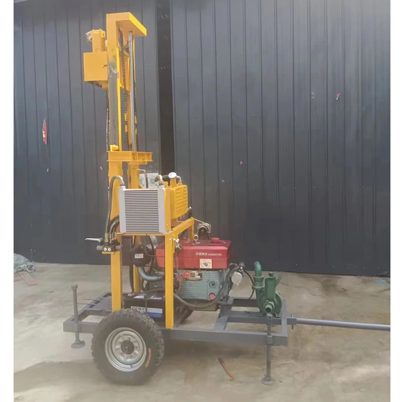 Al new brand simple 120m 22hp wellbore DTH water well drilling rig