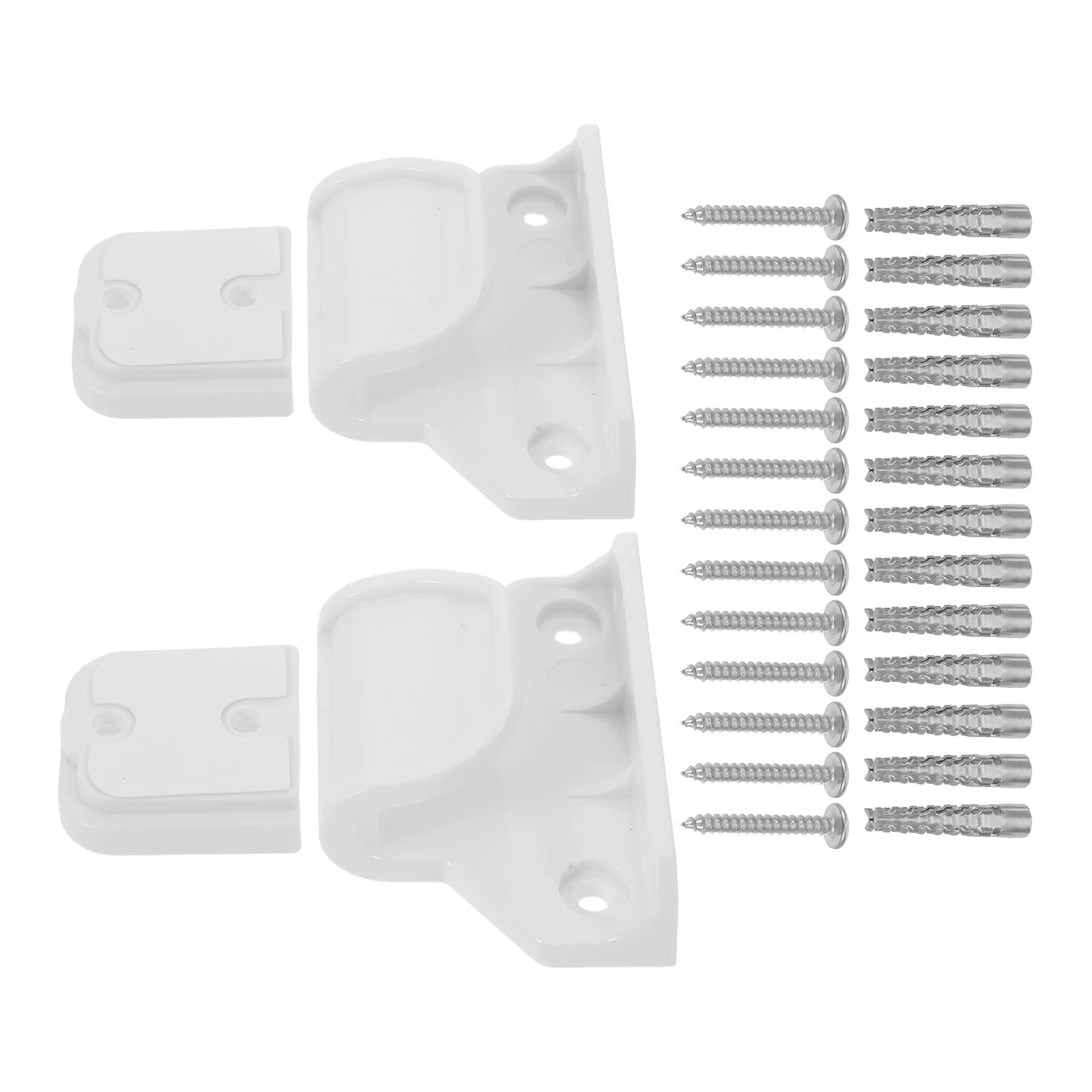 

1Set Baby Gate Extension Hardware Stair Gate Connectors Replacement Plastic Playpen Stabilizer Stand Base Fixator Kit