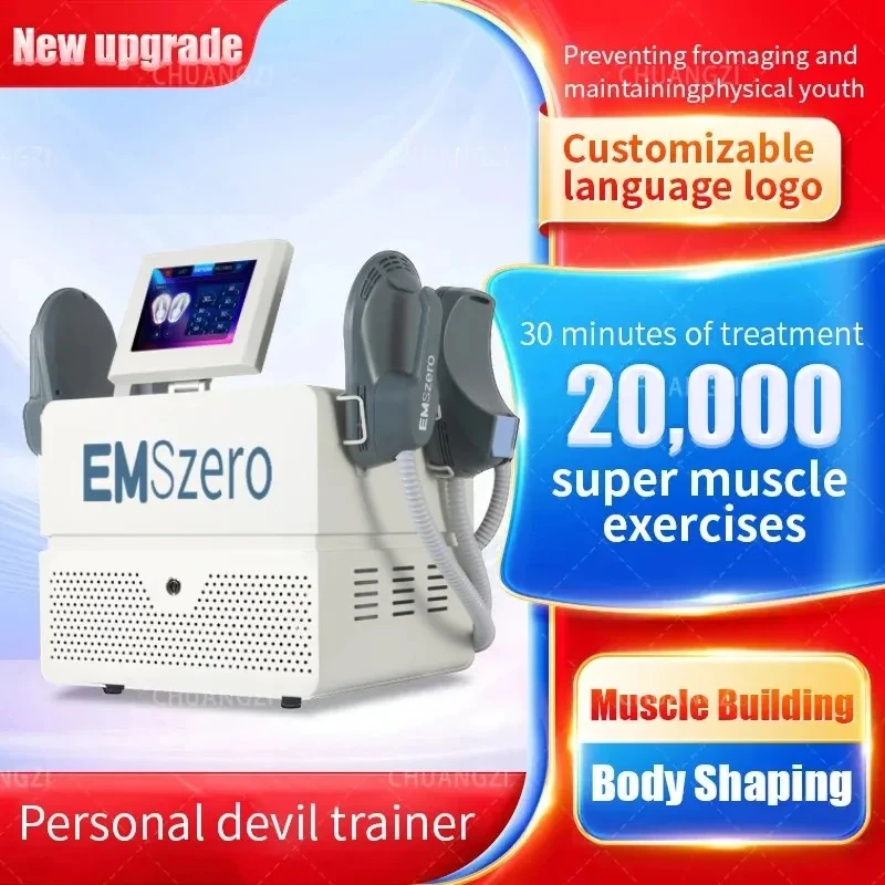 Emszero-neo筋肉刺激装置,6500w,ems emt/RF,ボディスカルプト,4ハンドル,骨盤パッド,オプションのems,2024