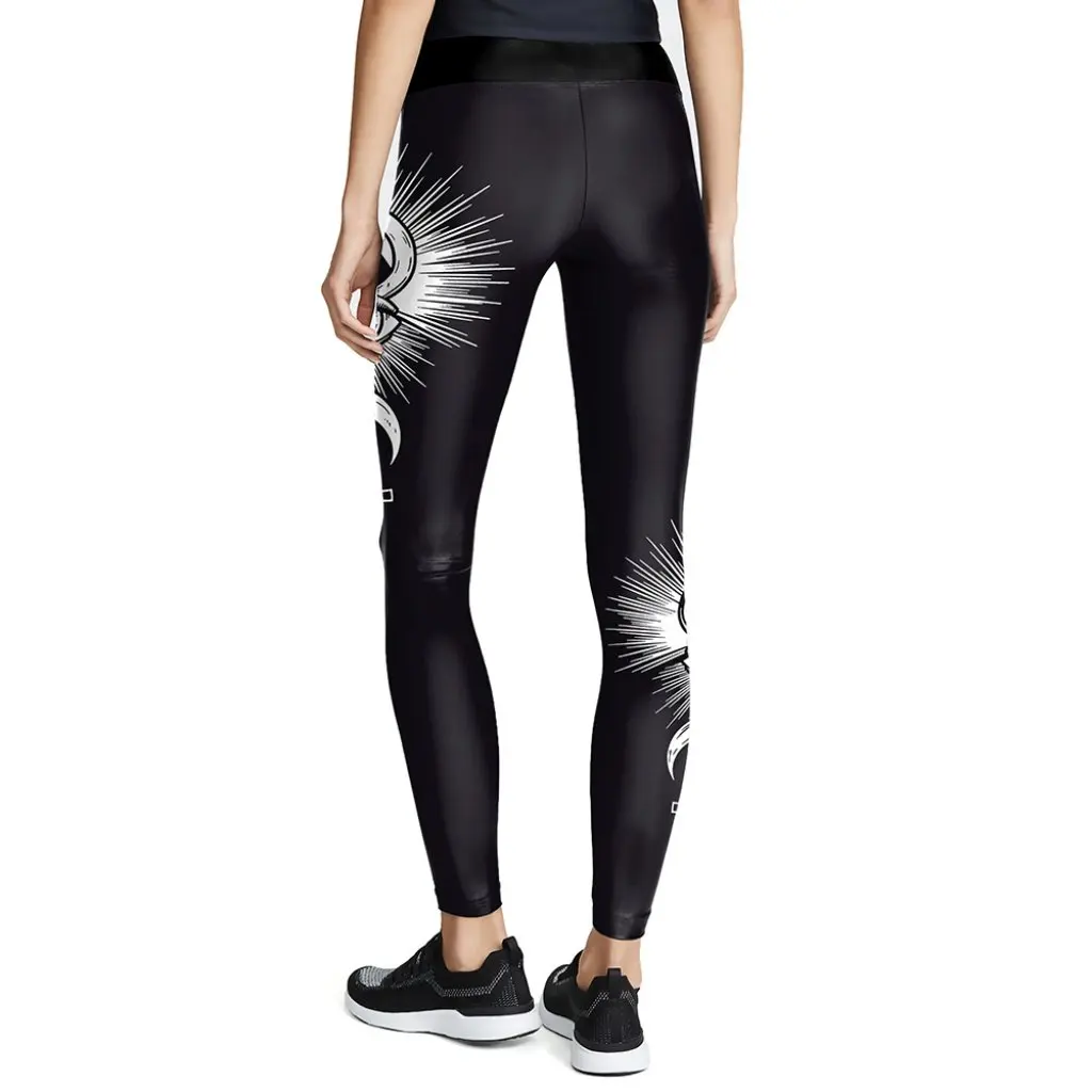 

Women's Casual Printed Leggings European American Style Slim Fit Pants Sports Yoga Tights KYK1223