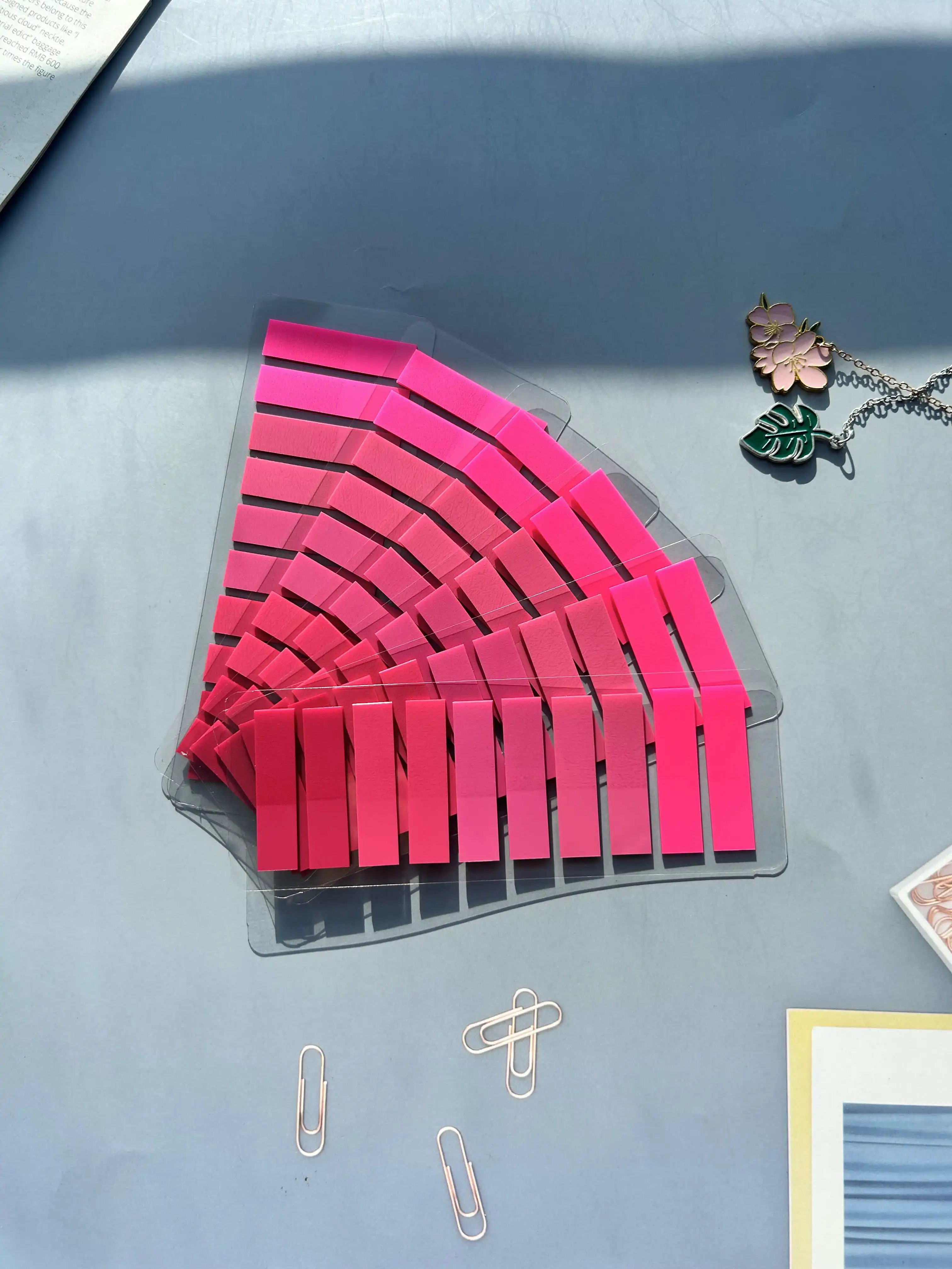 1200 Sheets Creative Transparent PET Waterproof Sticky Note Pads Notepads Posits for School Stationery Office Supplies