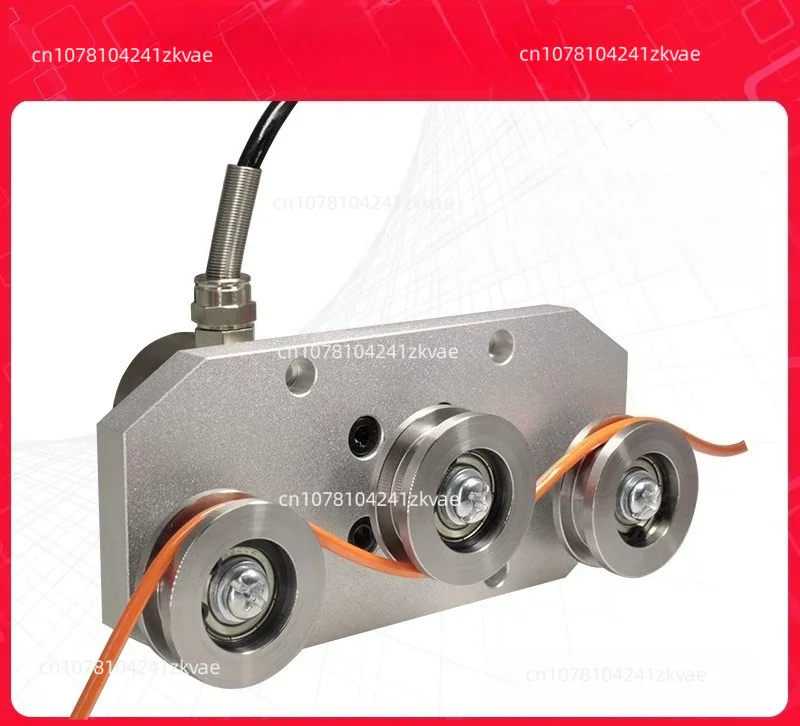 Three Pulley Tension Sensor DYZL-107 2 5 10 20 30 50 100KG Yarn Metal Wire Steel Rope Measurement Detection Film Alloy Steel