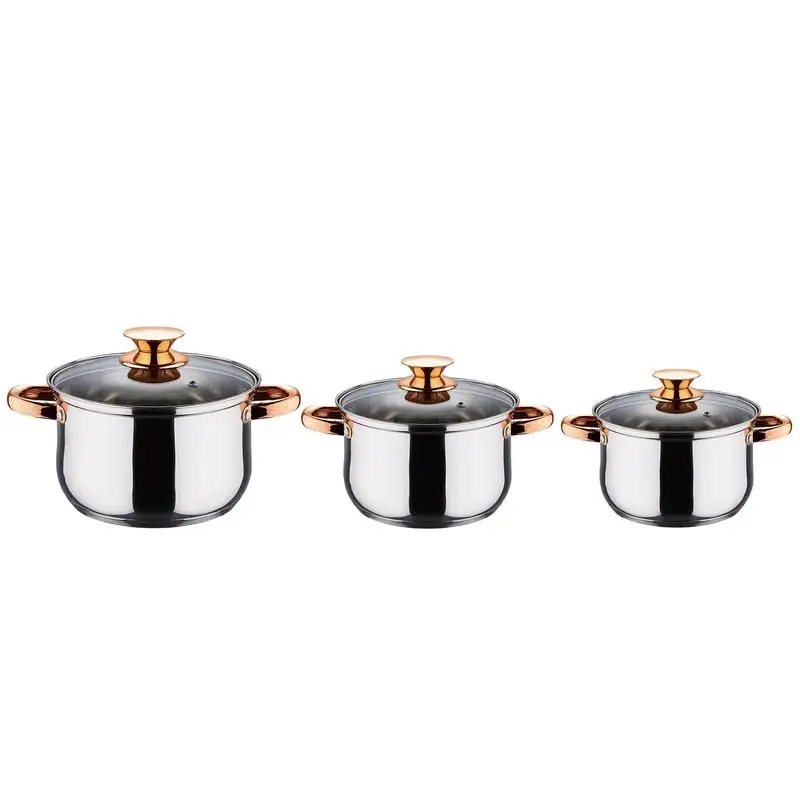 

Stainless Steel Soup Pot With Lid Multipurpose Cookware Milk Heating Bowls Auxiliary Food Pot Induction Cooker Gas kitchen tools