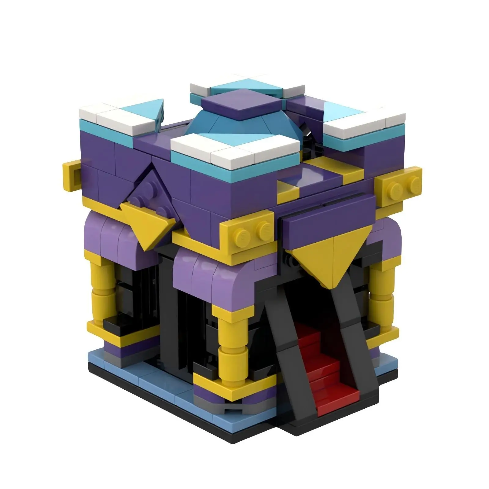 MOC Hot Game Defense Architectural House Model Tribal War Base Bouwsteenset DIY Kids Puzzel Assemblage Speelgoed Jongen Verjaardagscadeau