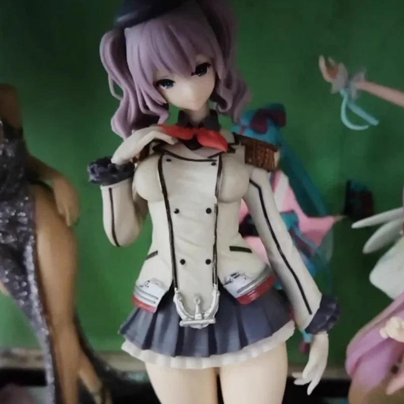 Kantai Collection Kashima Anime-Figur, leichte Version, Mädchenstatue, Desktop-Dekoration, Sammlermodell, Spielzeug, Geschenk für Anime-Fans