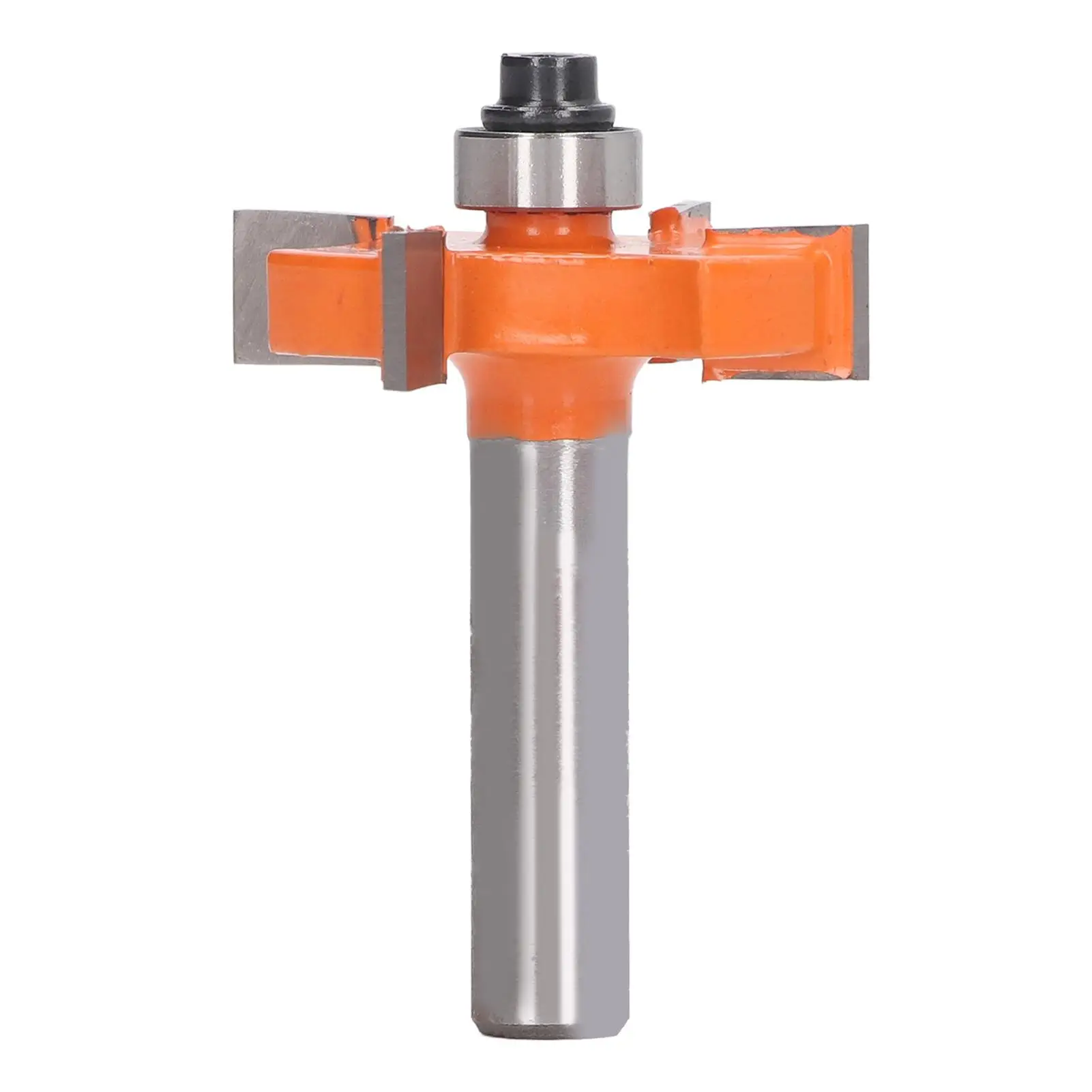 4 Wing High Carbon Steel Slot Cutter Router Bit 8mm Shank Anti Backlash for pine Wood Rabbet Cutting Tool