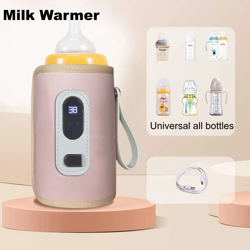 Universal Baby Bottle Warmer Milk Stroller Bag Nursing Bottle Heater Safe Kids Supplies for Infant Outdoor Travel Accessories