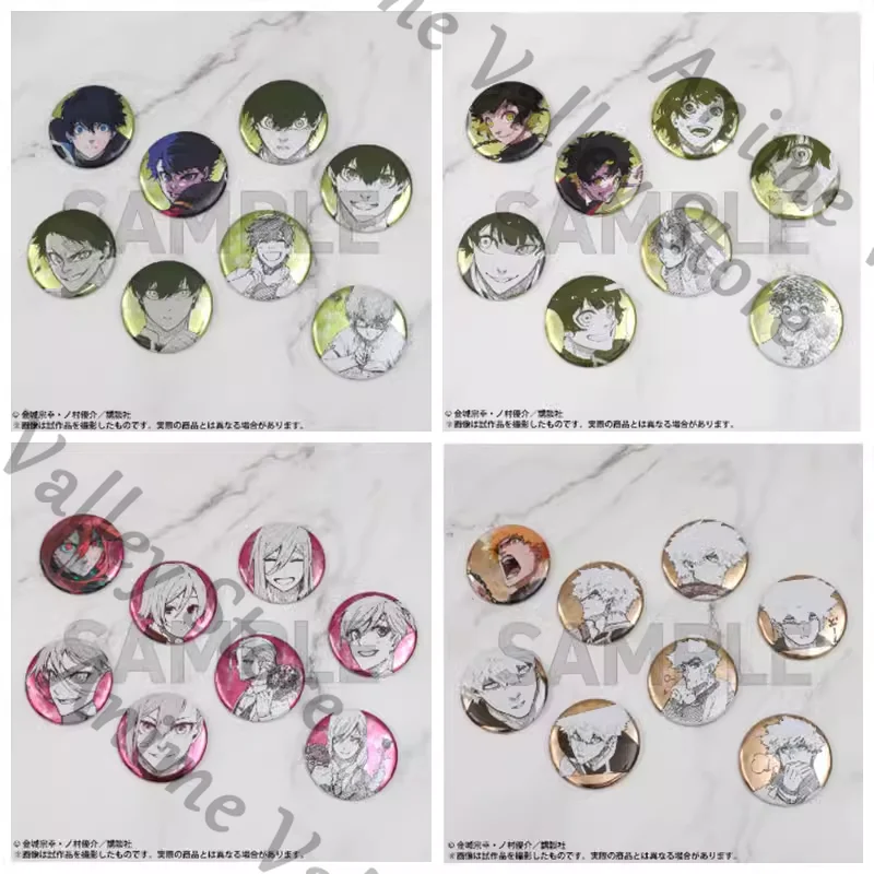 

Anime Genuine BLUE LOCK Isagi Yoichi Hiori You Shidou Ryuusei Cosplay Original Painting Badge Brooch Cartoon Emblem Pendant Xmas