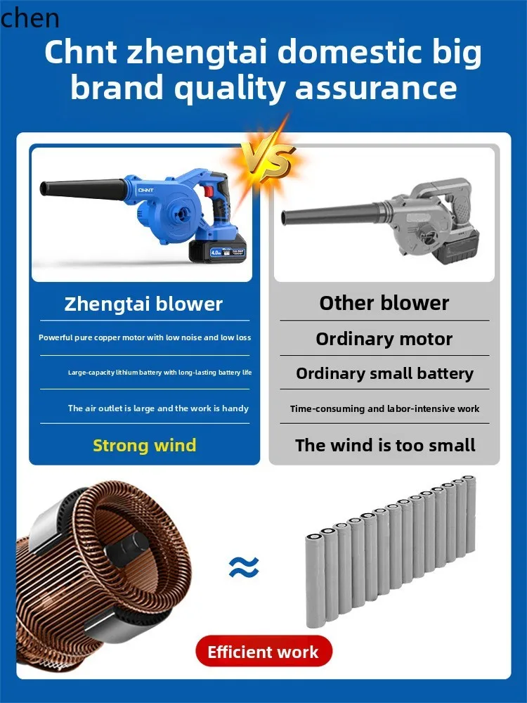 Ventilatore HTT potente asciugacapelli ad alta potenza batteria al litio ricaricabile collettore di polveri per soffiaggio di fuliggine per computer industriale