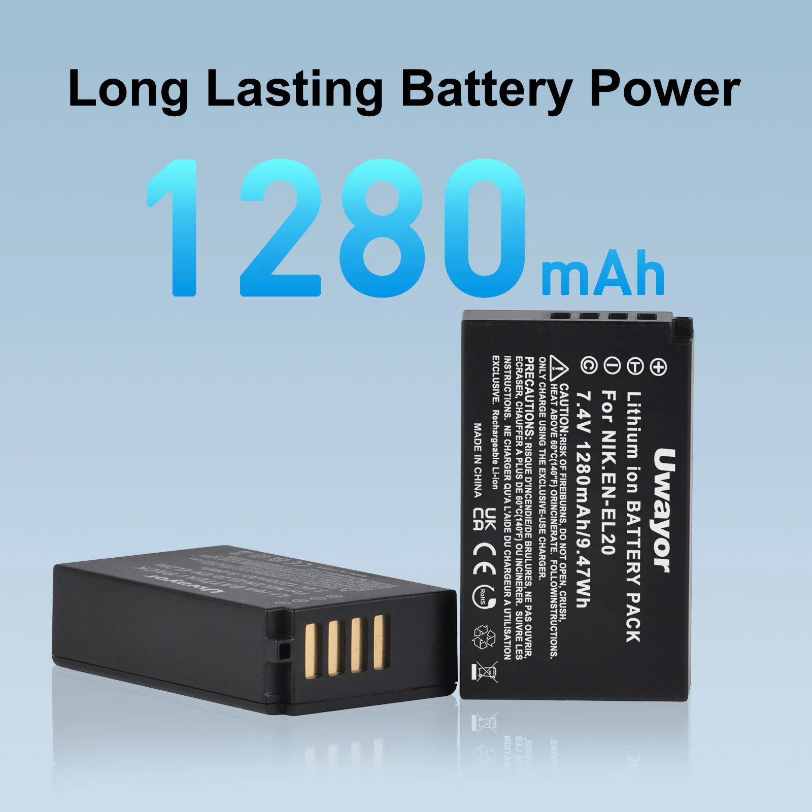 1280Mah Uwayor EN-E…