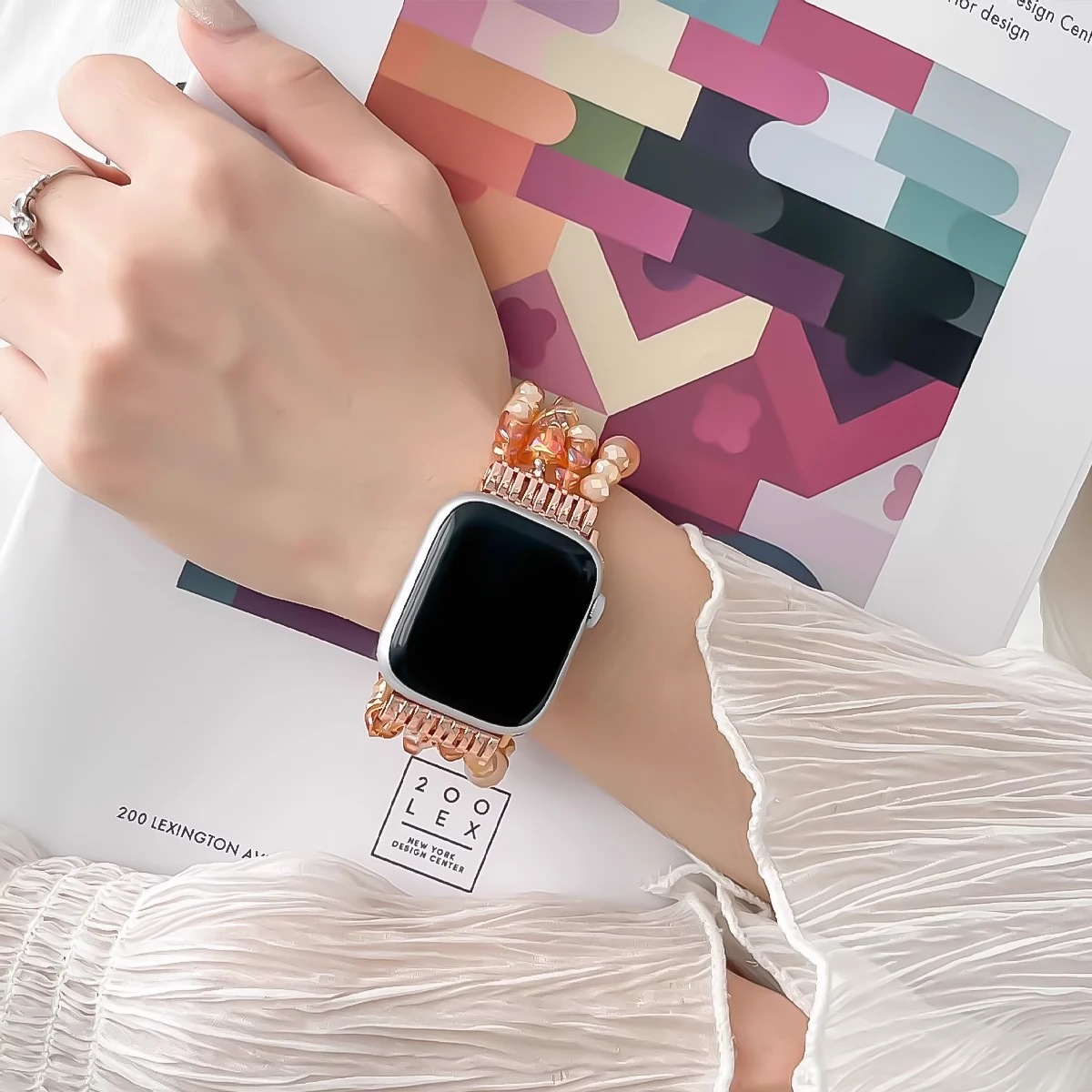 مجوهرات حزام الساعات لساعة أبل الترا 2 Se 10/9/8/7/6/5/4/3/2/1 موضة سوار حزام ساعة اليد 42/44/45/46/49 مللي متر 38/40/41 مللي متر