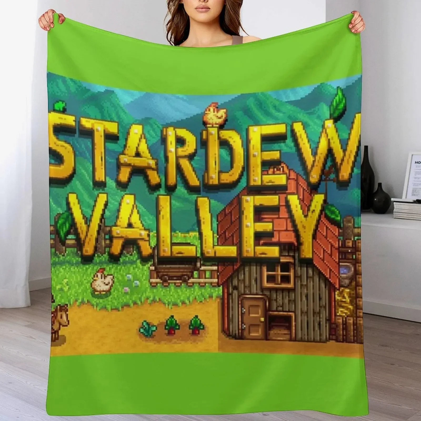 

Stardew Valley Intro Throw Blanket Versatile Cozy Throw Blanket for All Occasions