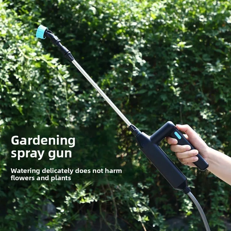 Electric Plant Sprayer Garden Sprayer with 8M 5M 3M Hose 3 nozzles Portable Battery Powered Watering Wand Yard Lawn Weeds Plants
