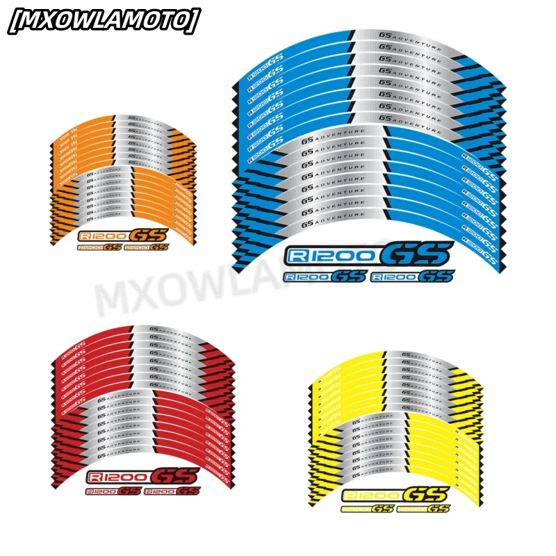 

17inch Reflective Motorcycle Accessories Wheel Sticker Inside of Hub Decals Rim Stripe Tape For R1250GS ADVENTURE Adv125