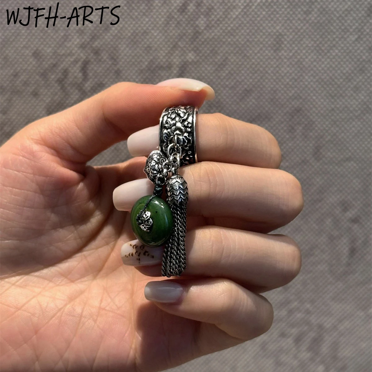 Resin Art Ring Design - WJFH-ARTS New Chinese Style Vintage Pattern