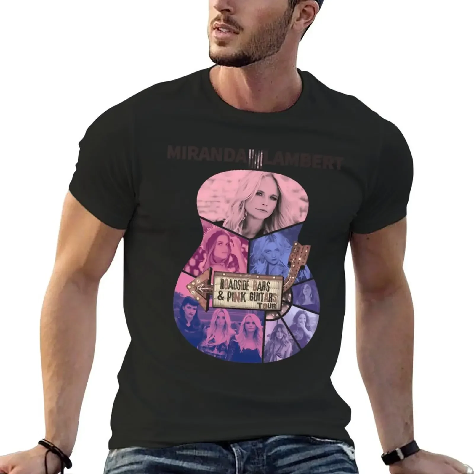 Miranda Lambert Roadside Bars And Pink Guitars 2019 Tour T-Shirt designer shirts sublime black t shirts for men