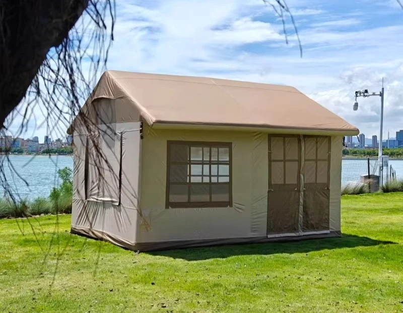 

Outdoor camping inflatable tent with electric high-pressure charging and pumping pump