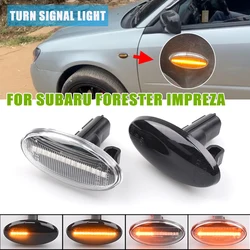 Dynamic LED Turn Signal Lights Sequential Flashing Side Marker Lamp For Subaru Forester Impreza 2008 2009 2010 2011 2012-2019